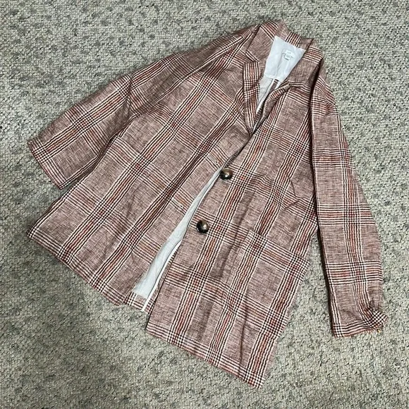 J. Jill boyfriend linen/cotton blazer - Picture 4 of 4